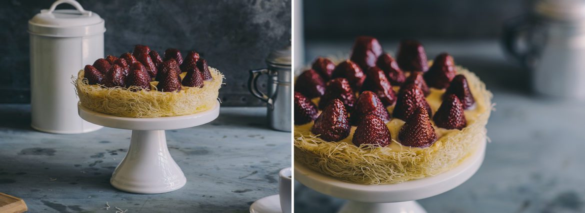 Kataifi Custard and Fruit